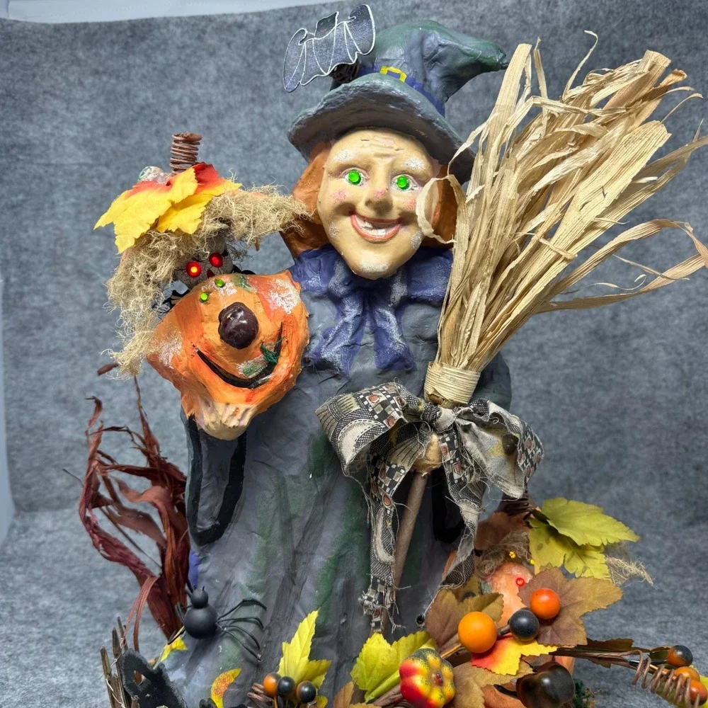 Vtg Halloween Motion Activated Witch Sounds Lights Movement RARE SWC 18